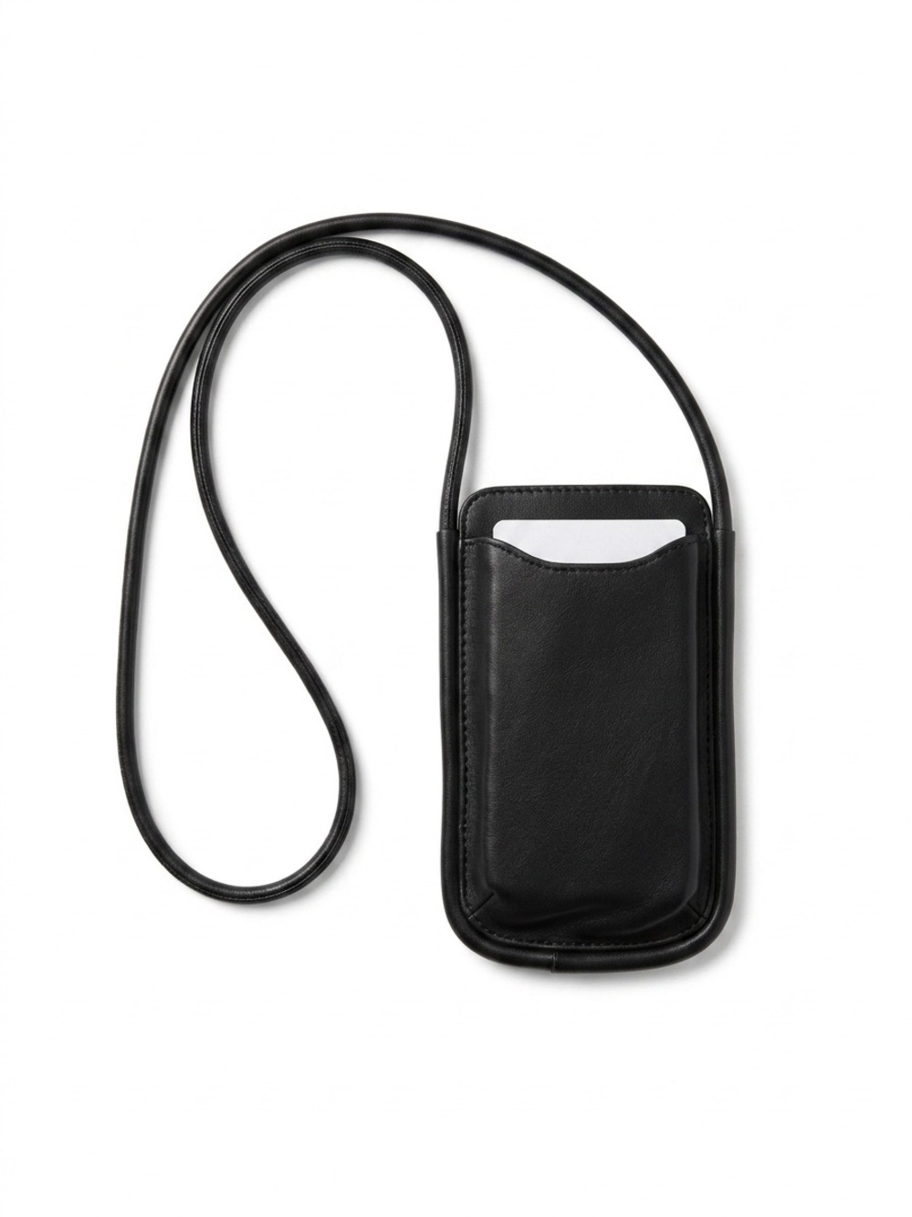Black Crossbody Phone Case with Card Pocket